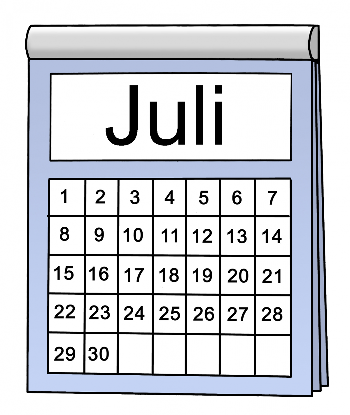 July calendar